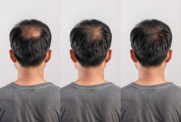 Receding hairline recovery using Halo Grow